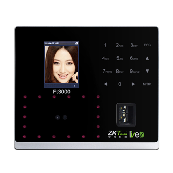 ZKTeco熵基FT3000人臉指紋門禁一體機